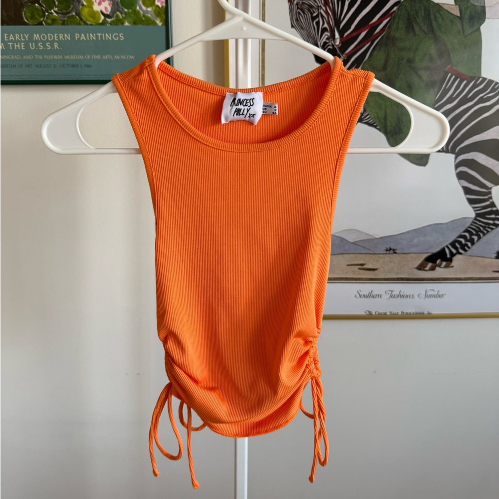 Princess Polly Samara Tank Top in Orange - Women’s Size 2